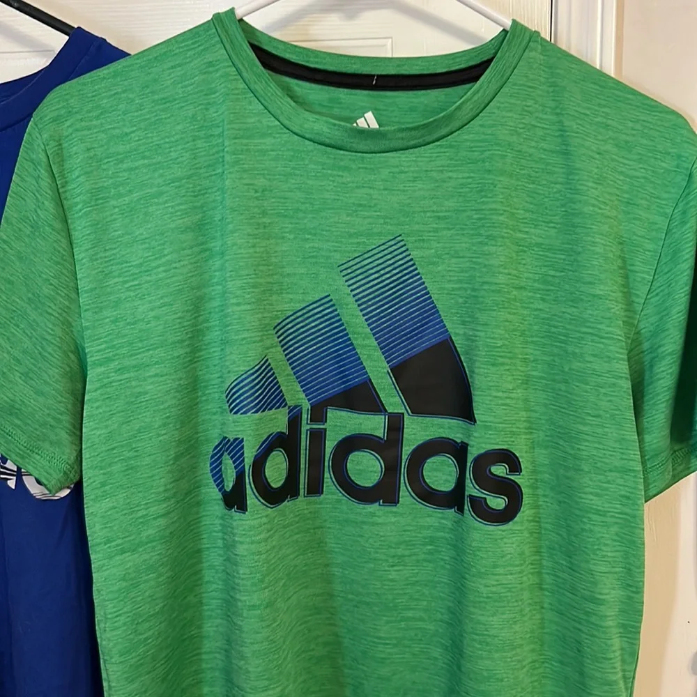 2 boys XL (18/20) Adidas short sleeve shirts